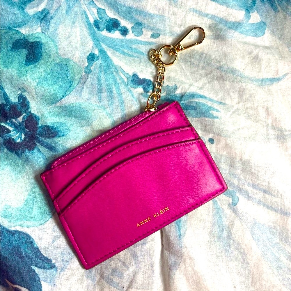 Anne Klein Magenta Wallet with Keychain